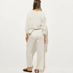 Beach pant in Hampton linen-blend