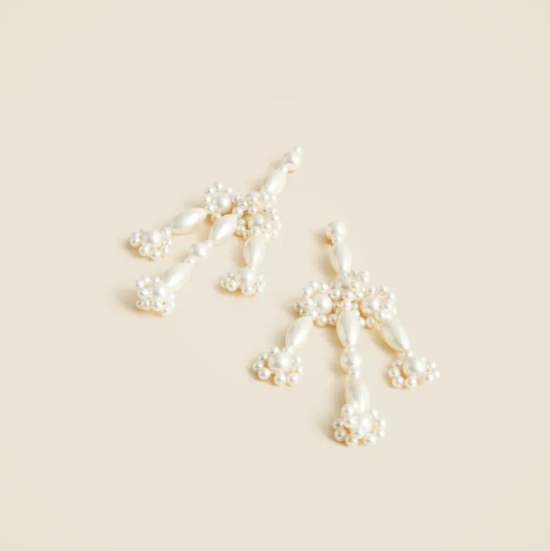 Beaded chandelier earrings