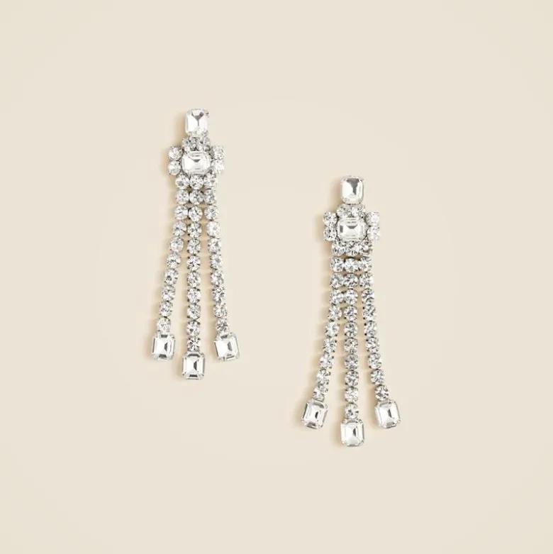 Beaded tassel earrings