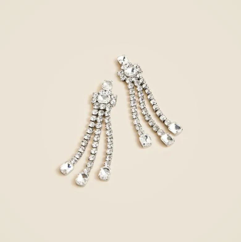 Beaded tassel earrings