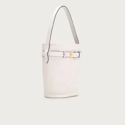 Berkeley belted bucket bag in leather
