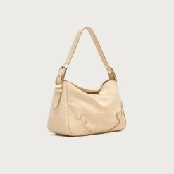 Berkeley small shoulder bag in studded leather and suede
