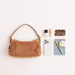 Berkeley small shoulder bag in suede