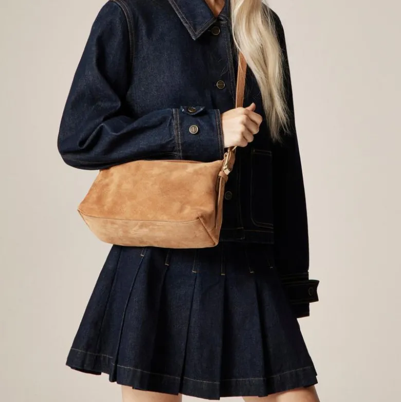 Berkeley small shoulder bag in suede