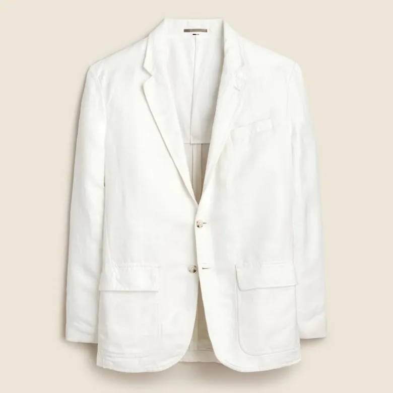 Big-fit suit jacket in Italian linen