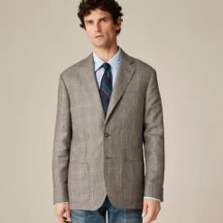 Blazer in English wool-linen blend