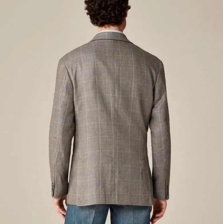 Blazer in English wool-linen blend