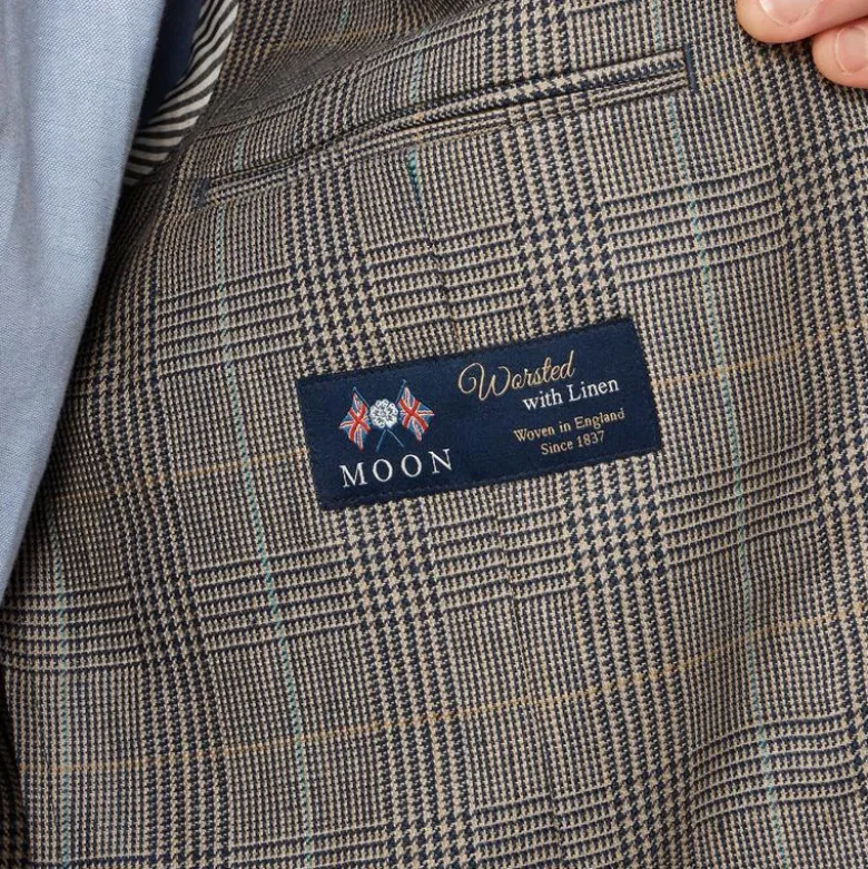Blazer in English wool-linen blend