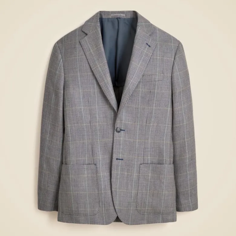 Blazer in English wool-linen blend