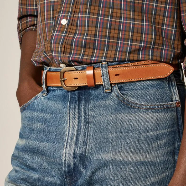 Bootcut creased jean in vintage medium wash