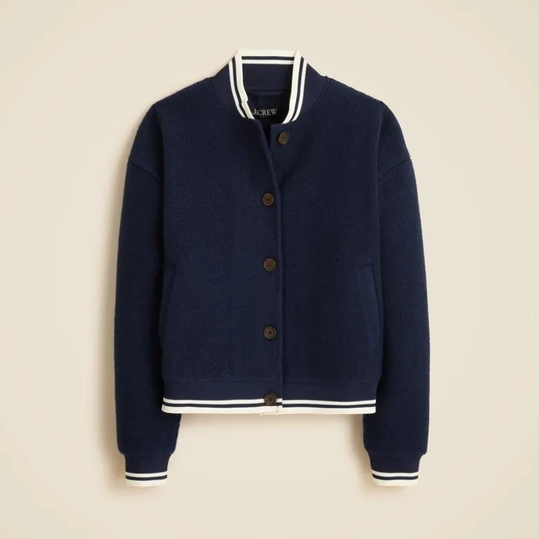 Bouclé flight jacket