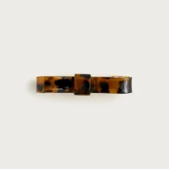 Bow hair clip in tortoise