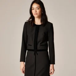 Bow lady jacket in four-season stretch