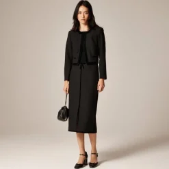 Bow lady jacket in four-season stretch
