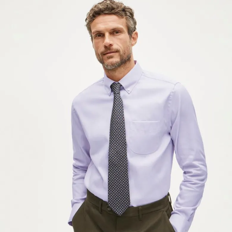 Bowery performance stretch oxford shirt with button-down collar