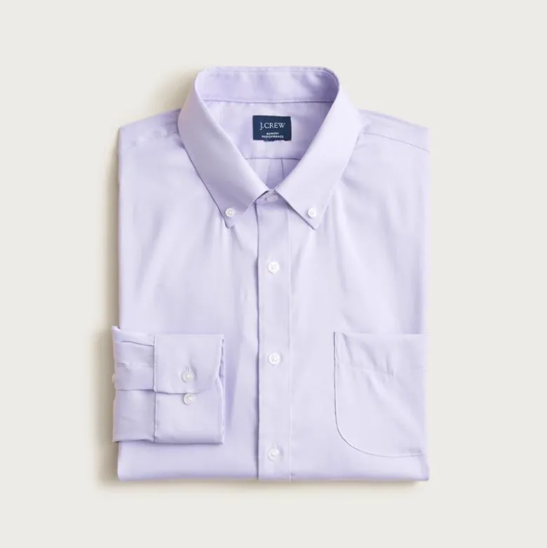 Bowery performance stretch oxford shirt with button-down collar