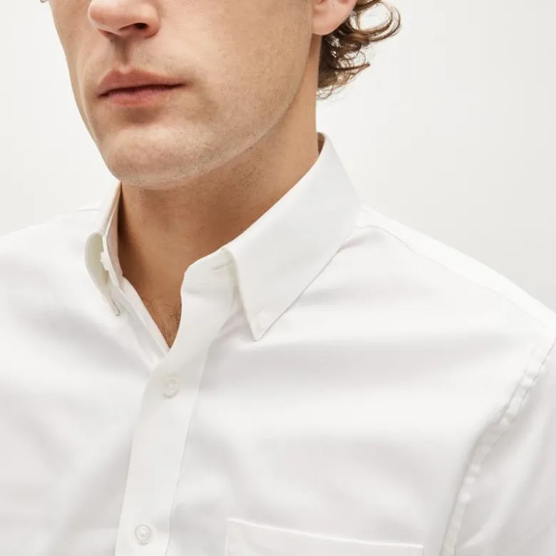 Bowery performance stretch oxford shirt with button-down collar