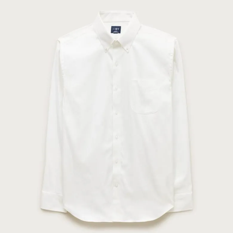 Bowery performance stretch oxford shirt with button-down collar