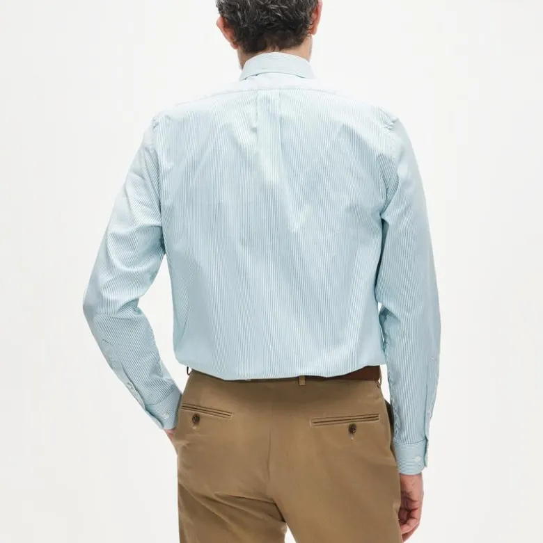Bowery performance stretch oxford shirt with button-down collar