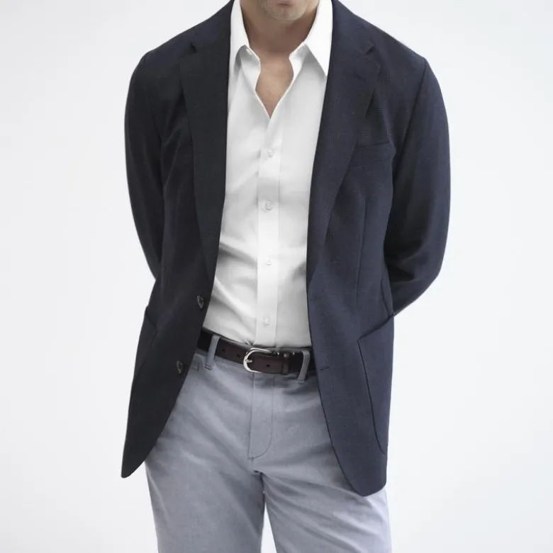 Bowery performance stretch dress shirt with spread collar