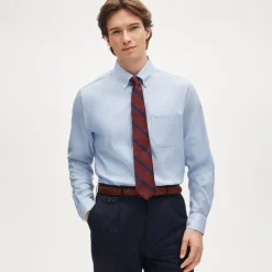 Bowery performance stretch oxford shirt with button-down collar