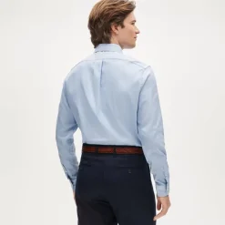 Bowery performance stretch oxford shirt with button-down collar