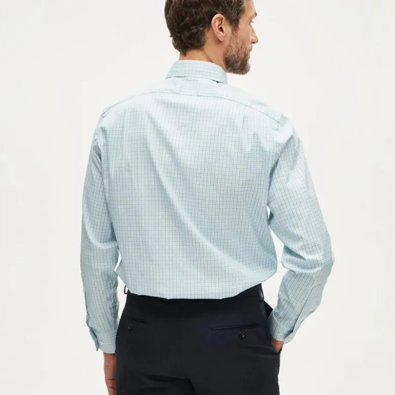 Bowery performance stretch dress shirt with spread collar