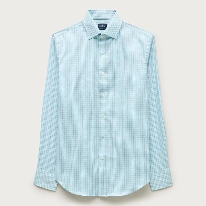 Bowery performance stretch dress shirt with spread collar
