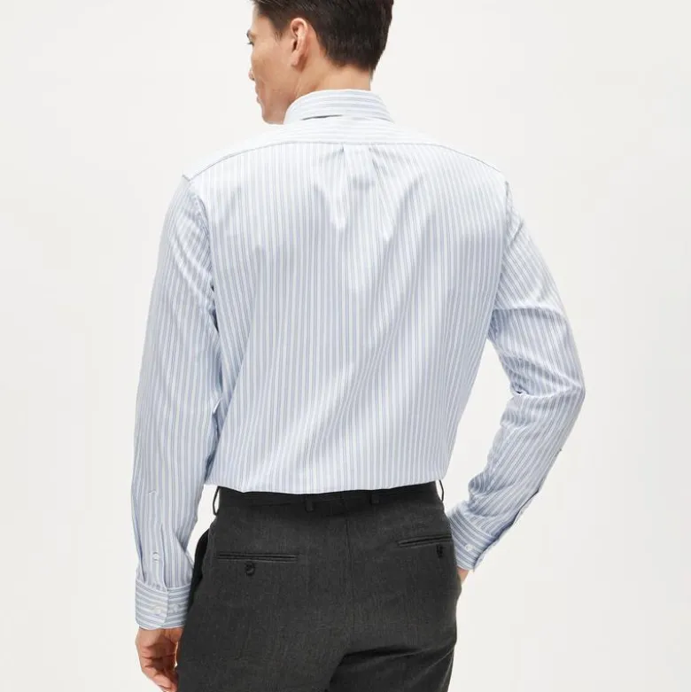 Bowery performance stretch oxford shirt with button-down collar