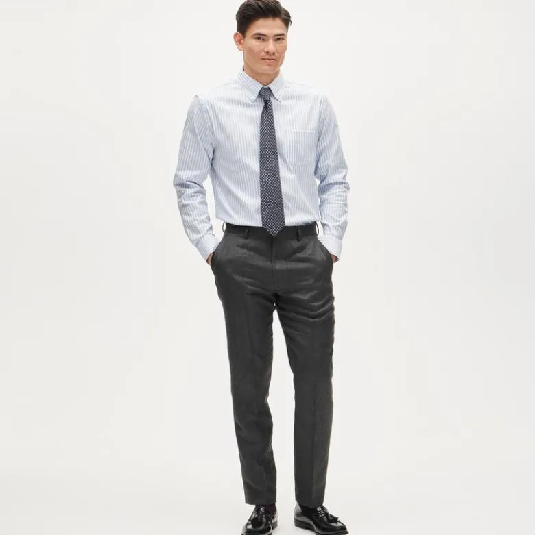 Bowery performance stretch oxford shirt with button-down collar