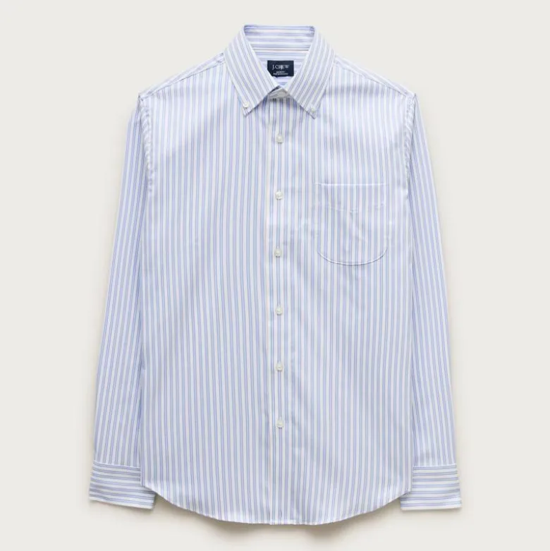 Bowery performance stretch oxford shirt with button-down collar