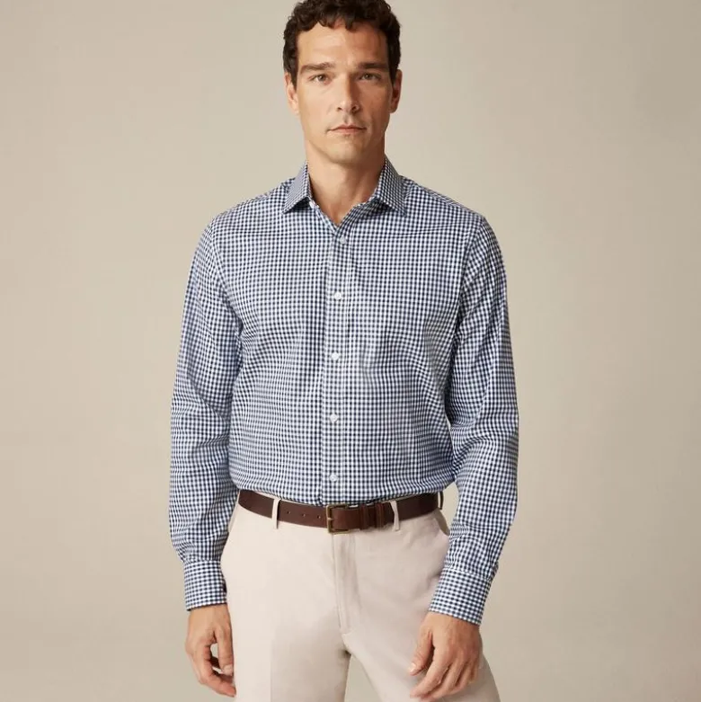 Bowery performance stretch dress shirt with spread collar