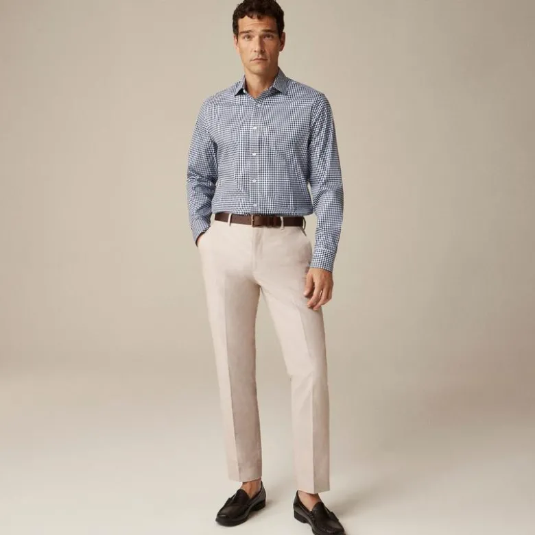 Bowery performance stretch dress shirt with spread collar
