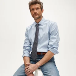 Bowery performance stretch dress shirt with spread collar