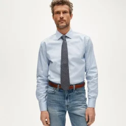 Bowery performance stretch dress shirt with spread collar