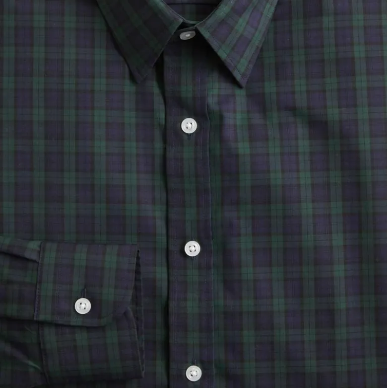 Bowery wrinkle-free dress shirt with point collar