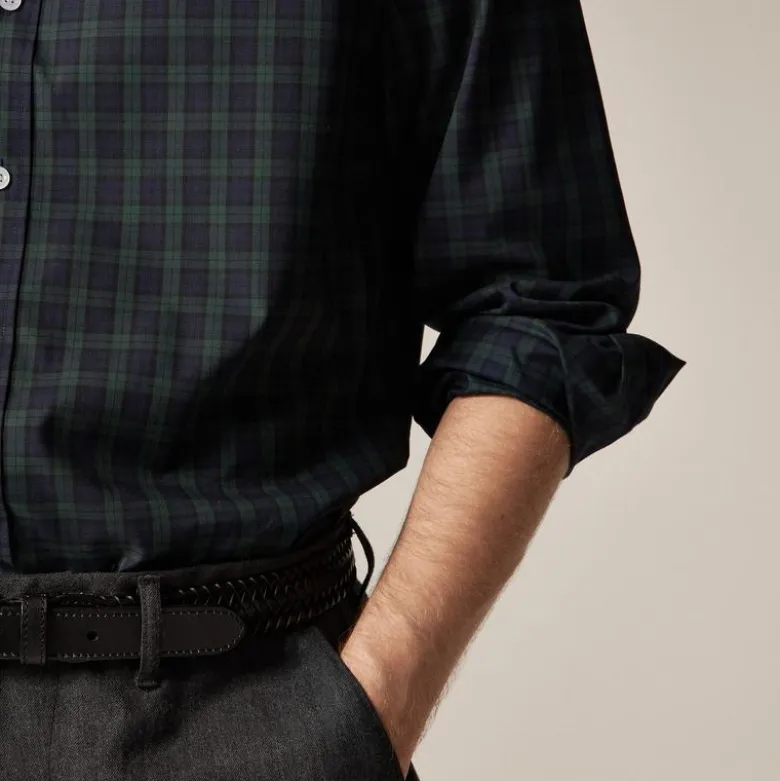 Bowery wrinkle-free dress shirt with point collar