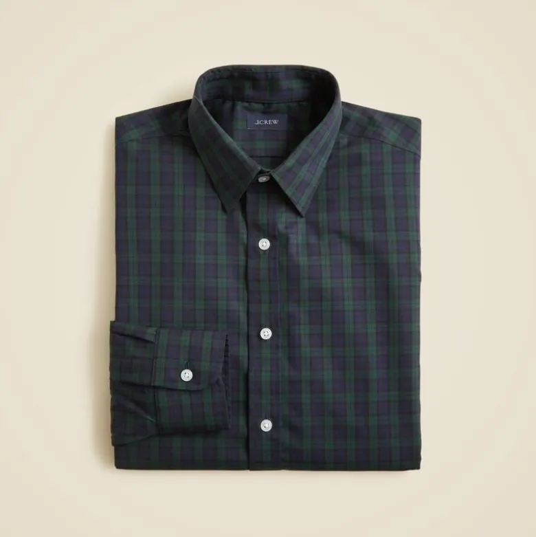 Bowery wrinkle-free dress shirt with point collar