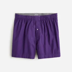 Boxer short in garment-dyed Broken-in organic cotton oxford