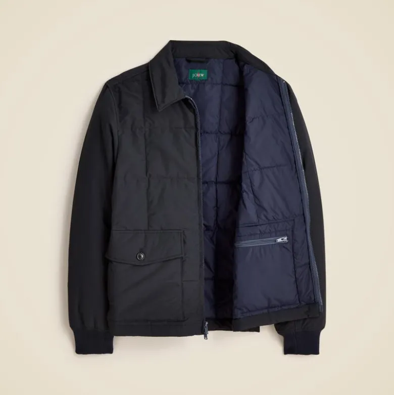 Box-quilt insulated jacket with PrimaLoft®