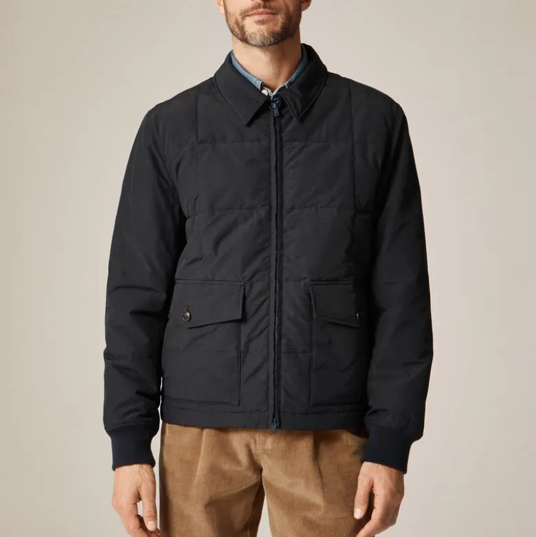 Box-quilt insulated jacket with PrimaLoft®