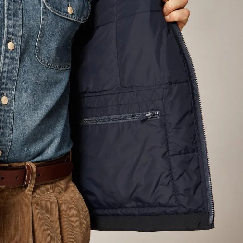 Box-quilt insulated jacket with PrimaLoft®