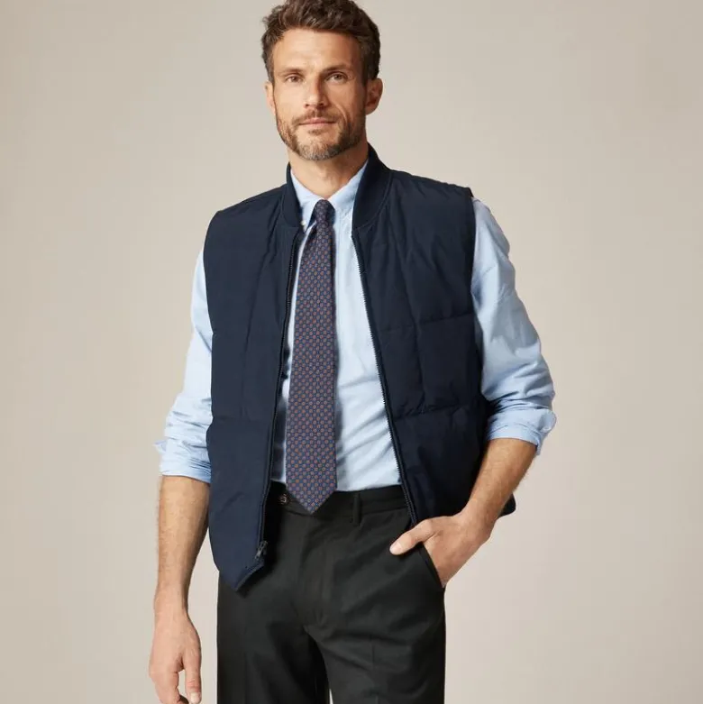 Box-quilt insulated vest with PrimaLoft®