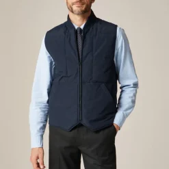 Box-quilt insulated vest with PrimaLoft®