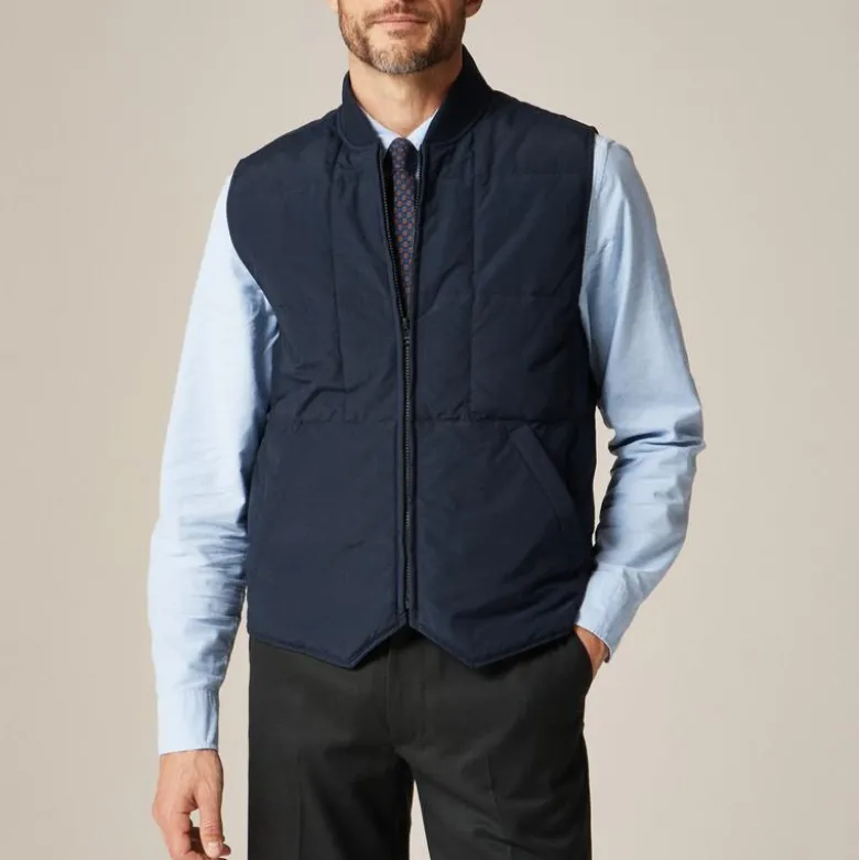 Box-quilt insulated vest with PrimaLoft®