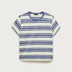 Boyfriend jersey classic-fit T-shirt in stripe