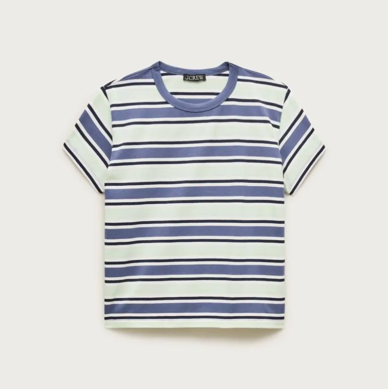 Boyfriend jersey classic-fit T-shirt in stripe
