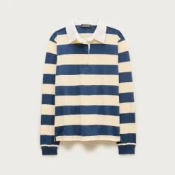 Boyfriend jersey rugby shirt in stripe