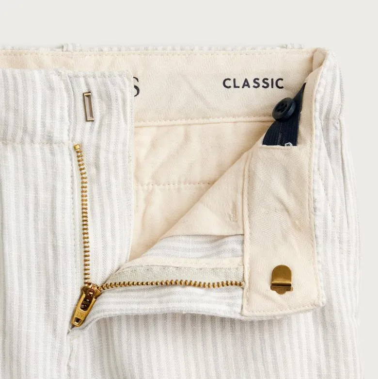 Boys' coin-pocket short in linen blend