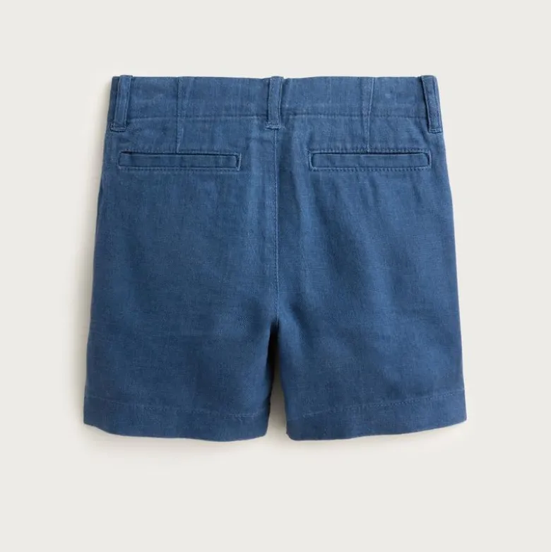 Boys' coin-pocket short in linen blend